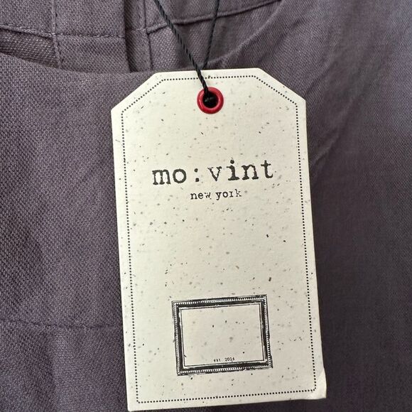 Mo: Vint New York Charcoal Jumpsuit Linen Blend Small - Picture 4 of 4
